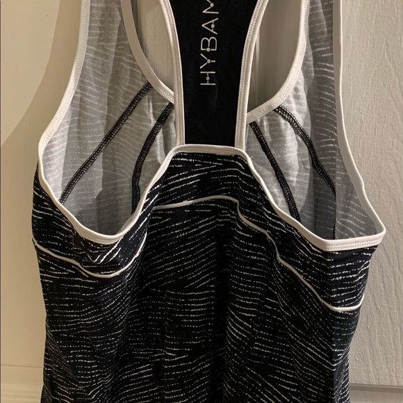 Hyba Racerback Yoga Tank Black & White Size Large - Picture 3 of 10